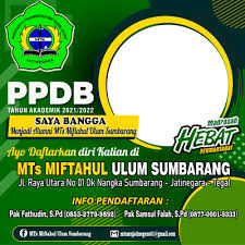 A twibbon campaign is your very own microsite where users can support your cause, brand or organisation in a variety of ways. Ppdb Mts Sumbarang Support Campaign Twibbon
