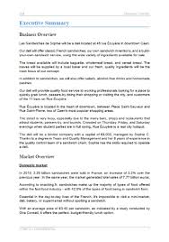 Sell business online or use busienss broker. Deli Business Plan Template