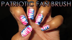 Don`t miss your chance to stand out from the crowd with a unique mani. Patriotic Red White Blue Fan Brush Diy Nail Art Tutorial Youtube