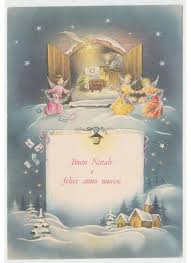 Buon Natale Cartolina Anni 60 Gesu Bambino Cometa Angeli Biglietti Auguri Chiesa Cartolina Buon Natale Cartoline Foto Di Natale