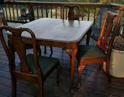I ordered two of these to see how i like them before ordering more. Vintage Ethan Allen Queen Anne Dining Table And Four Chairs Ebay