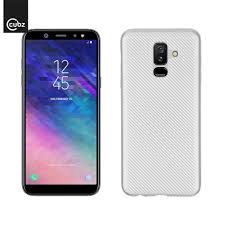 Husa Samsung Galaxy A6 Plus 2018 Cubz Carbon Fiber Silver Livrare 24h