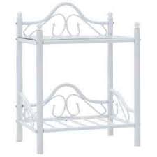 Shop our modern metal nightstands. Vidaxl Bedside Table Steel And Tempered Glass 45x30 5x60cm White Nightstand Ebay