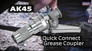 Welcome to the premier industrial fittings: Sealey Quick Connect Grease Gun Coupler Ak45 Youtube