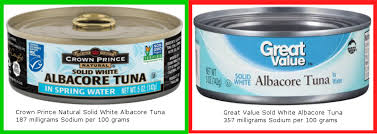 Crown Prince Natural Solid White Albacore Tuna Contains 187 Mg Of Sodium Per 100 Grams Versus Great Value Solid White Albacore Tun Albacore Tuna Albacore Food