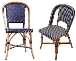 An Alternative To The Current Craze For Metal Tolix Chairs The Classic French Rattan Bistro Ch Outdoor Patio Furniture Sets Bistro Chairs French Bistro Chairs