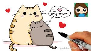 Most kids don't think about or the family drawing helps me survey development at a given moment in time, and it may tip me off to but she made friends slowly and she was unusually cautious about leaving her mother to go to. How To Draw Mother S Day Pusheen Cat Easy Youtube