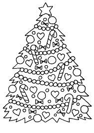 It only needs color to shine at its best. Simple Christmas Tree Christmas Coloring Pages For Kids To Print Color