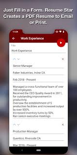Resume Star Pdf Resume Builder App Free Cv Maker For Android Apk Download