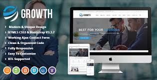 Growth Business Finance And Corporate Html Template Business Finance Finance Html Templates