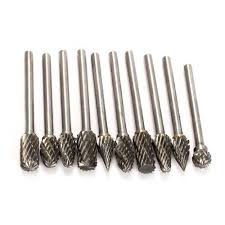 Black And Decker Rtx Rotary Tool Accessories 10 Pics 1 8 Quot 3mm Shank Inverted Cone Carbide Burrs For Dremel Grinder Rotary Drill Die Carving