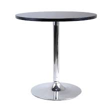 Round dining table brings modern, sophisticated style to your home. Spectrum Round Dining Table With Metal Base Wood Black Winsome Target