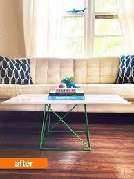 Costway tempered glass coffee table accent cocktail side table living room furniture. Before After Target Stool Transforms Into Table Apartment Therapy Living Room Cheap Furniture Target Stools