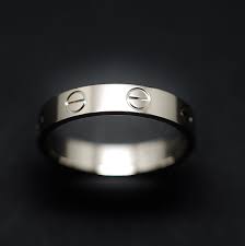 Bague Cartier Love Or Gris 18k Vers 2002 Taille 54 Bague Cartier Bague Cartier Love Bague