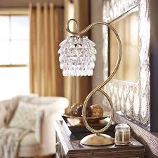 Swirls Drops Lamp Gold Gold Lamp Crystal Lamp Gold Accent Table