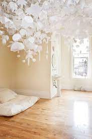 Hanging Paper Flower Installation By Lisa Keophila Fiona Lim Tung Kristen Lim Tung Jon Margono Paper Installation Decor Home