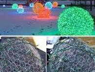 How to make giant Christmas light balls! ✨https://www ...