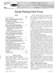 Carrier 50yq Heat Pump User Manual Manualzz Com