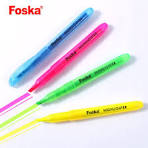 Foska Stationery 4 Colors Office Supply Highlighter Marker Pen