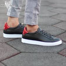 Erkek Row Kirmizi Siyah Sneaker Ayakkabi Modayitikla Ayakkabi Erkek Sneaker Ayakkabilar