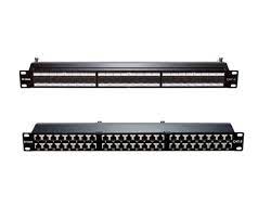 Panduit dp125e88tgy punchdown patch panel cat5e 12 port rj45 flat. D Link 24 Port Cat6 Shielded Fully Loaded Punch Down Patch Panel Keystone Type With Shutter Black Colour Fahad Barashid Trading Establishment