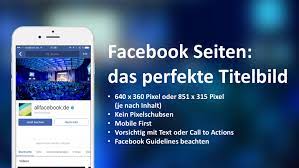 Die facebook titelbild größe sollte exakt 851 pixel breit und 315 pixel hoch sein. Das Perfekte Facebook Titelbild Eine Anleitung Mit Beispielen Bildgrossen Und Tipps Allfacebook De
