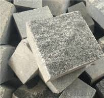 G654 Dark Grey Split Face Cobble Stone,Cube Stone from China -  StoneContact.com