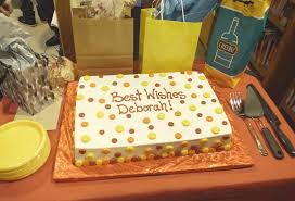 For example, if you are planning an annual christmas dinner party with your employees, then now you know to keep this event formal, what type of food to serve, and what activities to do. Deborah Madrey S Retirement Party Brought Tears Madrey S Favorite Food A Splendid Farewell Sheetcake Tables Full Of Gifts And About 75 Well Wishers Fosel Friends Of The South End Library