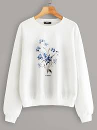 Flower Print Pullover Shein Uk Things generally take longer to come than some other companies but usually arrive within 2 weeks. flower print pullover