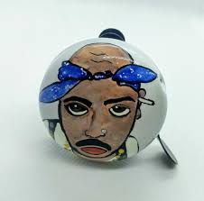Buy Tupac, Amaru Shakur, Rapper, B.I.G., 2pac, Bike Art, Original Gifts,  Portraits, Painted Bicycle Bell, Snoop Dog, Eminem, Suge, Dr. Dre Online in  India