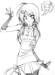 Best anime boys coloring pages easy from how to draw a goth anime boy step by step anime people source image. Anime Coloring Pages Emo Coloring And Drawing