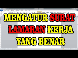 Surat lamaran kerja merupakan poin penting yang menjadi pertimbangan oleh pihak perusahaan apakah anda diterima atau tidaknya. Pengaturan Kertas Lamaran Kerja Youtube