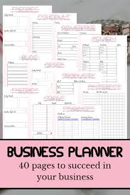Over 40 Pages To Succeed In Your Online Business This Business Planner Will Give You Everythin Business Planner Online Business Planner Business Daily Planner
