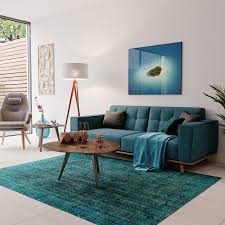 Cavali the modern platform bed storage from modani. Annaliese Sofa Blue Miami By Modani Houzz Uk