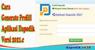 Video kali ini admin upload tentang cara unduh. Cara Generate Prefill Aplikasi Dapodik Versi 2021 C Dapodik Co Id