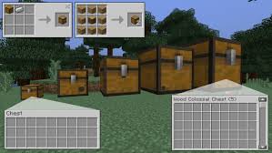 Puedes hacerlo con los dos bloques de hielo del cofre con materiales. Centro Minecraft Colossal Chests Mod Para Minecraft 1 12 2