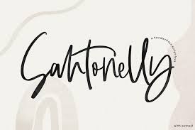 Script typefaces are based upon the varied and often fluid stroke created by handwriting, pretty much like the cursive fonts just typically more elegant. Santonelly Handwritten Script Font 288766 Regular Font Bundles Handwritten Script Font Script Fonts Handwritten Fonts