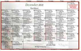 December 2018 Assisted Living Activity Calendar Assisted Living Activities Senior Activities December Activities