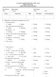 Translate bahasa inggris kelas 7 hal 163 164 tolong jawab. Soal Uas Bahasa Inggris Kelas 5 Sem 1