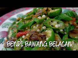 Kuah kacang ini boleh dihidangkan bersama satay dan sedap dimakan bersama nasi himpit atau juga bersama kuah lontong. Resipi Mudah Bendi Goreng Bawang Belacan Youtube