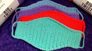 This is a pattern for crocheted face mask pattern! Diy Surgical Face Mask Crochet Tutorial Youtube