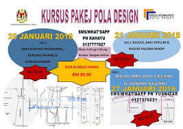 It lies southeast of muar, southwest of kluang, northwest of pontian, south of segamat and tangkak district. Kursus Pakej Pola Design Kolej Komuniti Batu Pahat Mama Maszull