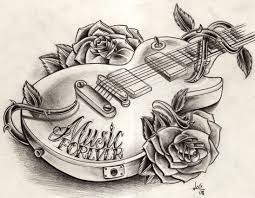 Music Forever Part Ii Guitar Tattoo Design Music Tattoo Designs Music Guitar Tattoo