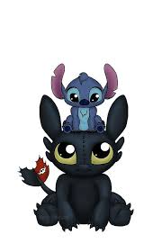 Can I Sit Here By Redhead K Toothless And Stitch Cute Cartoon Wallpapers Stitch Drawing