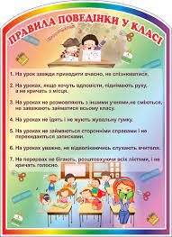 Наш клас. Правила поведінки в класі | Урок на 4 завдання. ядс