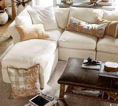 Maybe you would like to learn more about one of these? Pb Air Slipcovered 4 Piece Sofa With Chaise Sectional Potterybarn Coastal Living Rooms Sofa Living Room Furniture Layout