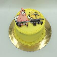 Spongebob And Patrick 25 Cake 100 Chocolate 25th Birthday Cakes Spongebob Cake Cake