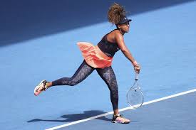 On the cover of vogue's january issue, naomi osaka stands tall in a billowing louis vuitton dress against a moody backdrop of blue sky and clouds. Naomi Osaka Australian Open Gear 2021 Love Tennis Blog