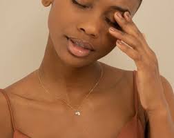 14k Gold Diamond Hamsa and Evil Eye Necklace, Evil Eye Necklace, Hamsa  Necklace, Charm Necklace, Diamond Choker, Natural Diamonds, Esme