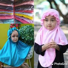 Grosir jilbab anak iswara 2layer. Bergo Instan Tk Paud Sd Hijab Anak Kriwil Simple Shopee Indonesia